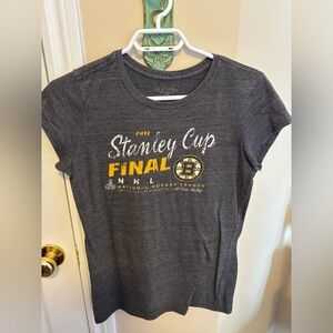 Boston Bruins Stanley Cup Final Gray T‑Shirt